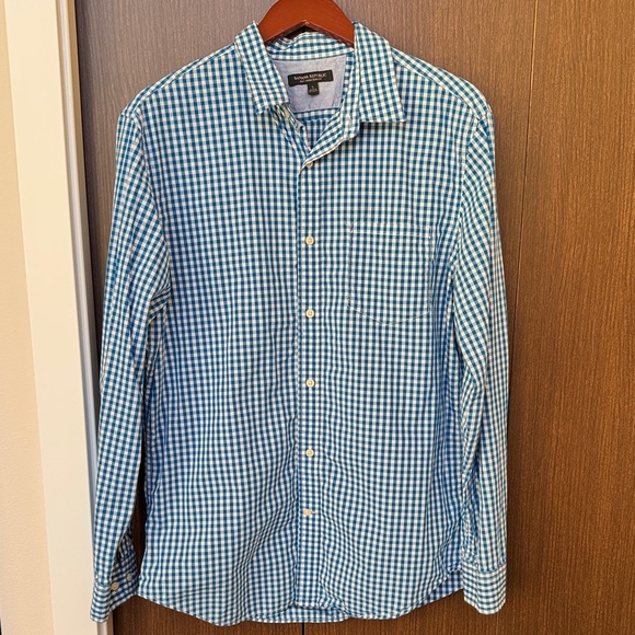 Banana Republic Other - Banana Republic Blue and White Gingham Shirt